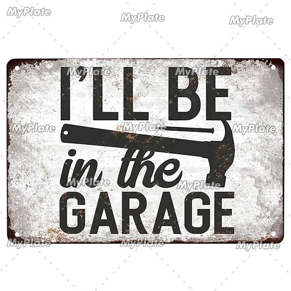 Dad's Garage Metal Sign Tin Sign Vintage Decor Room Decoration Metal Plaque Man Cave Bar Sign Poster Home Decor Custom