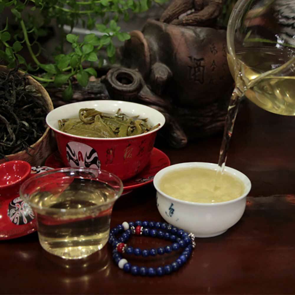 Thé Puerh chinois Pu-erh cru en vrac, Sheng Puer Shen Cha, année 2014, 200g