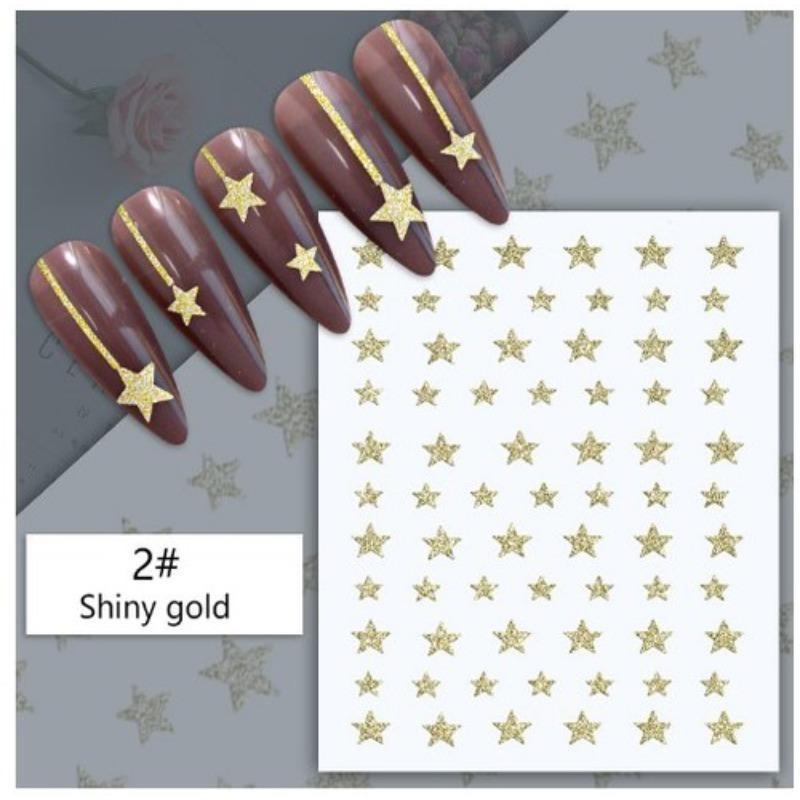Graffiti Strips Nail Stickers for Women Nail Art Decorations Rose Gold Abstract Line Spring 3D Slider for Manicure Polish Tattoo
