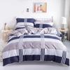 3PC 100% Cotton Duvet Cover Set Striped Printing 1PC Duvet Cover 2PC Pillowcase Cotton Soft Skin Friendly Bedding