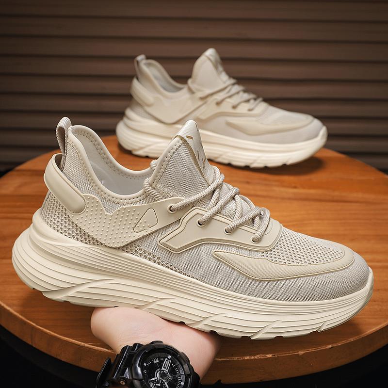 

Popular men s shoes summer 2025 new breathable mesh sneakers men s Korean version of 100 non-slip fly-woven running dad 44