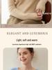 Women's Cashmere V-Neck Sweater - Elegant Rice Stitch Design, New Lazy Style, Simple Knitted Base Layer.