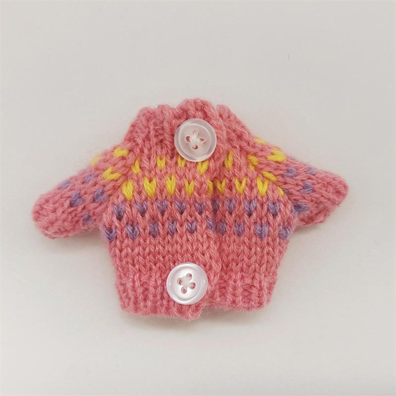1PC Outfit Accessories For Labubu Idol Dolls Sweater Closure Pants Clothing DIY Kid Gift 15cm Cute Mini Plush Doll's Clothes