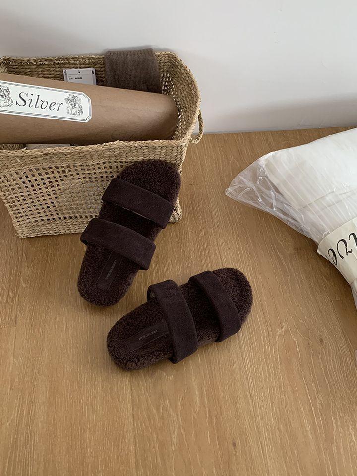 Soft-soled Fashion Mao Mao Slippers Retro Fashion Outer Wear 2025 Versatile Word with Thick-soled Mao Mao Shoes Women's Trend