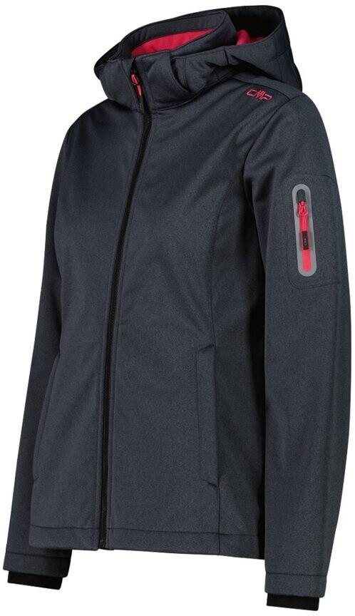 CMP Softshell Jacket Zip Hood Women (39A5006M) Functional Jacket 39A5006M Titanium Carmine Red