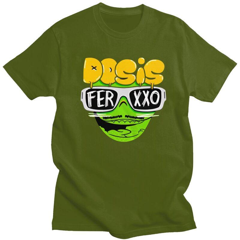 Custom Classic Pop Singer Feid Ferxxo T Shirts Men Short Sleeve Tshirts Streetwear Tee Slim Fit Tshirts Merch
