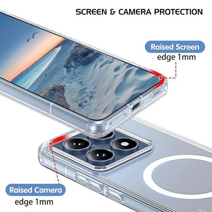 Protective Case - E.F.Connection® - Xiaomi 14T Pro - Transparent - Shockproof - Thin and Lightweight