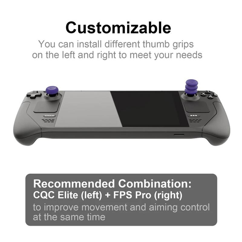 6Pcs High Control Accuracy Thumb Stick Grip Cap Cover For Steam Deck Fps/tps Chicken Eating Artifact Non-slip Thumbstick Case