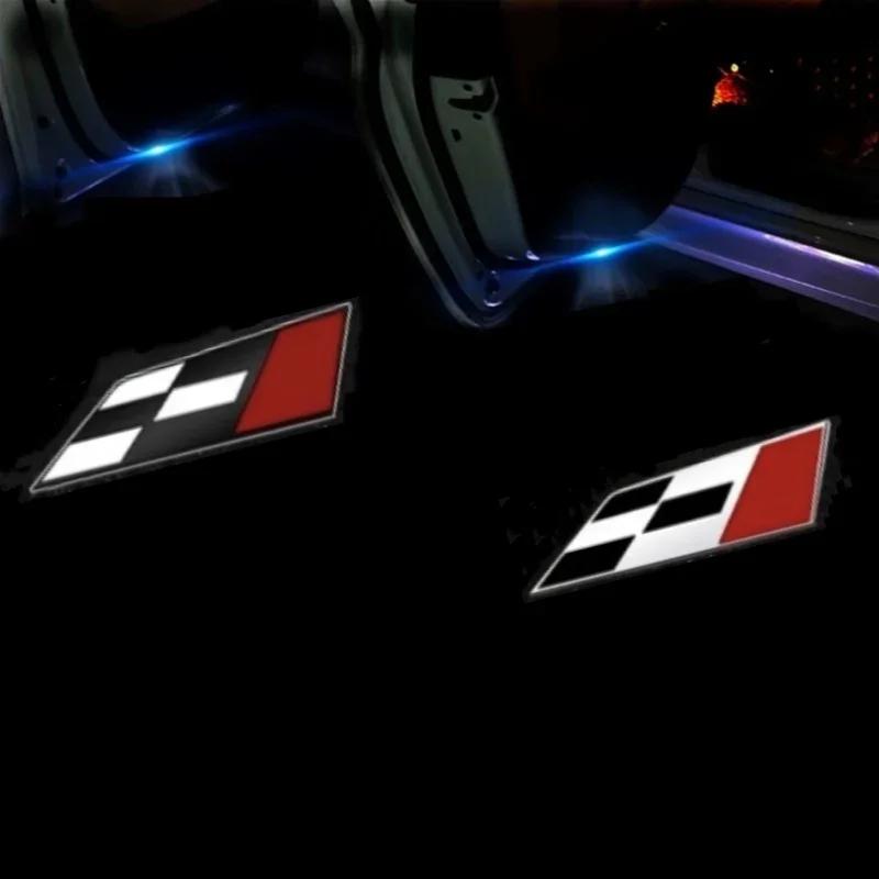 2 Stück Auto HD Projektor Lampe Auto Tür Kabellos Willkommenslicht LED Zubehör Für SEAT Cupra Ibiza Leon Ateca Arona