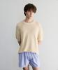 Le Mad Boucle Scallop Round Half Knit - Beige