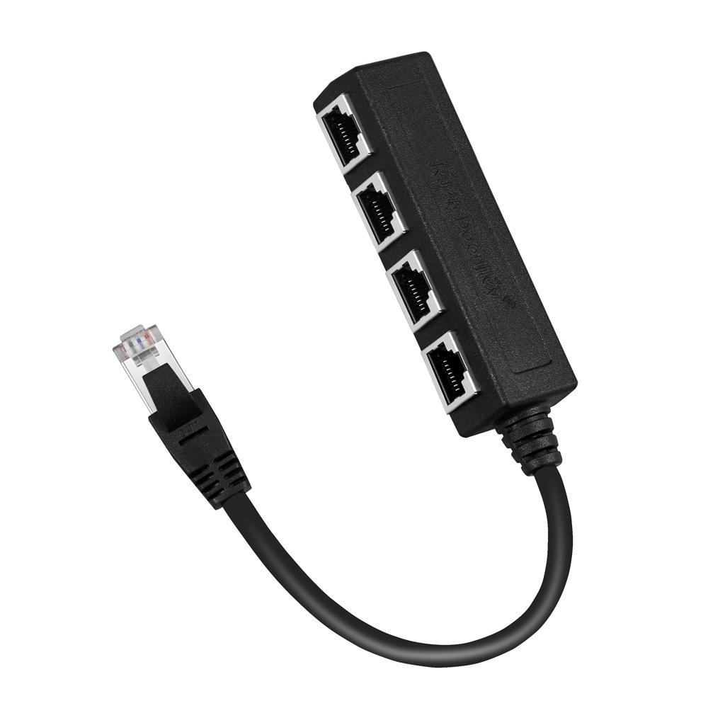 RJ45 Cable Splitter Converter 1 Male In To 2/3/4 Female CAT7 CAT6 CAT5 Network Cable Extend Adapter Cannot Be Used Sim Just One