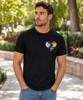 Unisex Pride Heart T-and Kids Tshirt LGBTQ+ Rainbow Flag Tee Equality and Kids Tshirt Pride Month Gift Inclusive Love Support Top