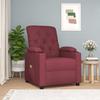 Massage Chair Burgundy Fabric