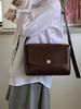 Vintage Pu Leather Women's Crossbody Bags Messenger Bag Simple Design Ladies Daily Commuting Bag Portable Female Shoulder Bags