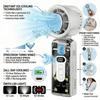Portable Mini Handheld Fan USB Rechargeable High Speed Folding Cooling Fan with Digital Display & LED Light