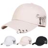 Unisex Eisenring Baseballkappen Frühling Herbst Outdoor Verstellbare Lässige Hüte Papa Hut Sonnenschutzhut