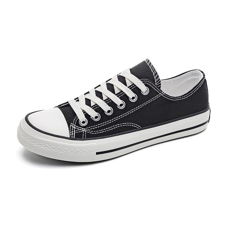 canvas shoes men's casual retro board shoes versatile shoes low-top student white shoes couple shoes