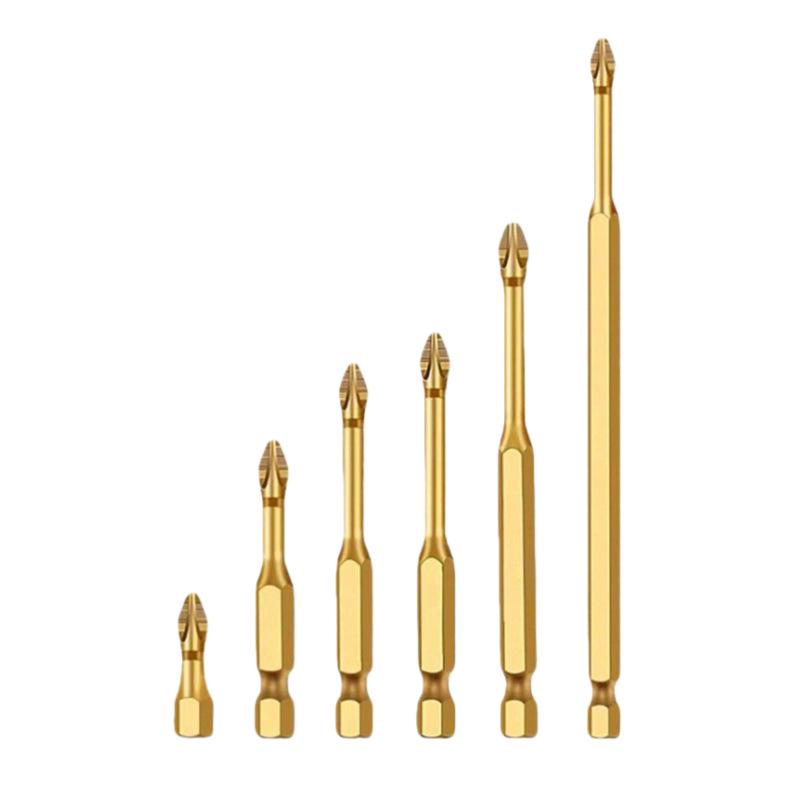 Precision Titanium Screwdriver Bits - Strong Magnetic Phillips, High Torque Home Repair Tools