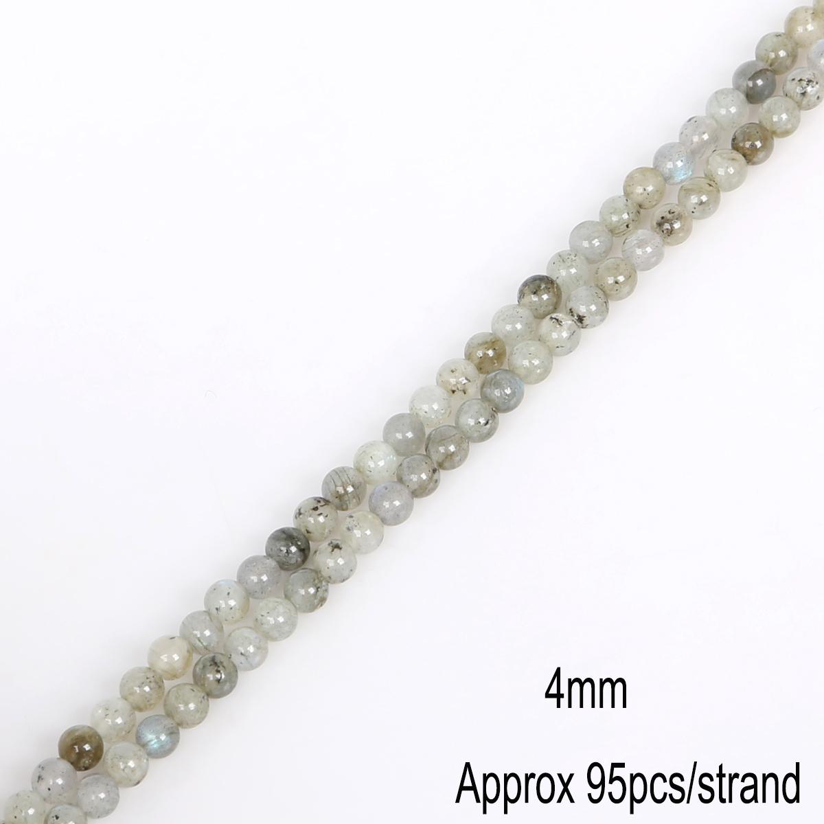 Граненые Бусины из Серого Флешстоуна, Натуральные Рассыпные Каменные Бусины для DIY Браслетов и Изготовления Бижутерии 4mm 95pcs