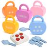 20PCS Kids Alphabet Lock Key Toy Set Car Locks Montessori Educational Number Matching Homeschool Math Toys Baby Word Cognition