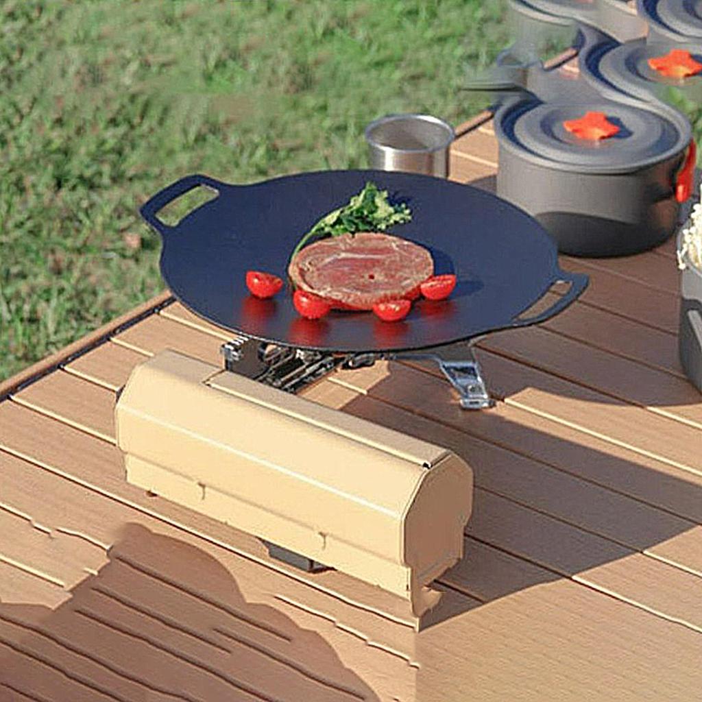 2600W Portable Folding Stove Camping Gas Stove Outdoor Hiking BBQ Travel Cooking Grill Cooker Cassette Gas Windproof Burner