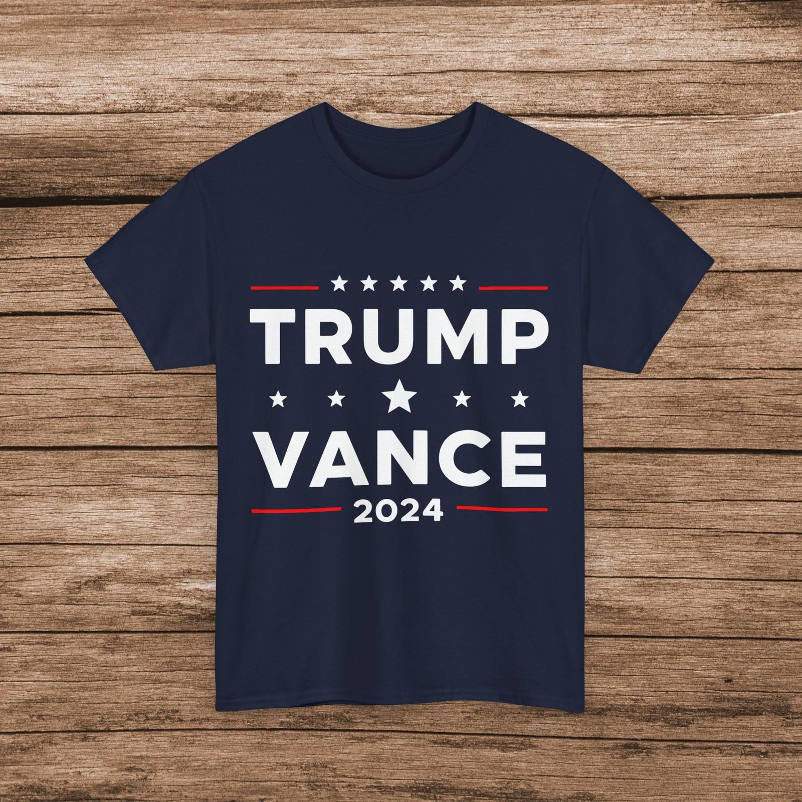 Trump Vance For President 2024 Graphic Tee Shirt, S-5XL S