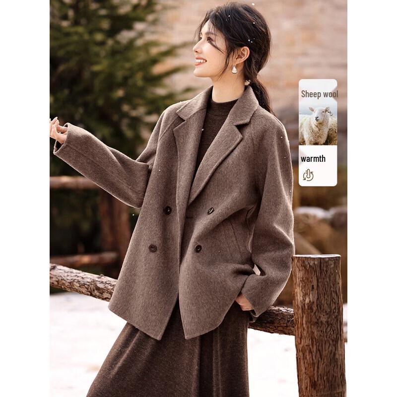 

XWI Women s Double-Faced Wool Coat S