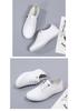 Mocasin de primăvară/toamnă pentru femei - Pantofi casual din piele cu talpă moale, albi (Marimea 41)