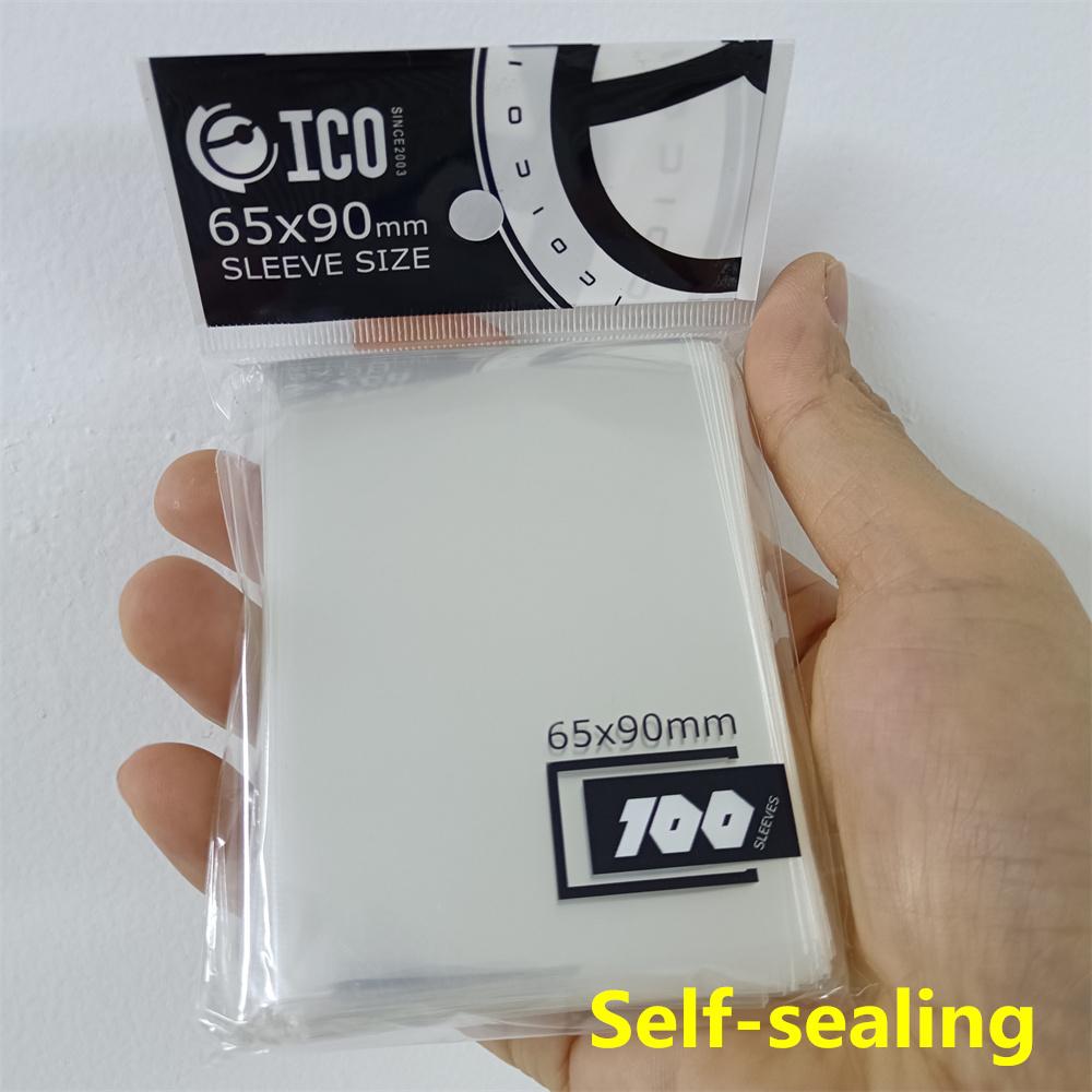 100Pcs 65X90mm Clear Card Sleeves TCG Trading Cards Protector Tarot Shield Board Games Magical Cover PKM