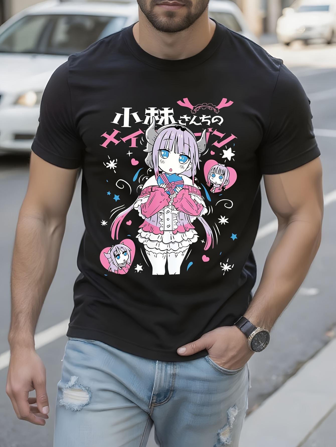 Anime Graphic - Black Casual Tee with Kana Arima Design T-shirt XL