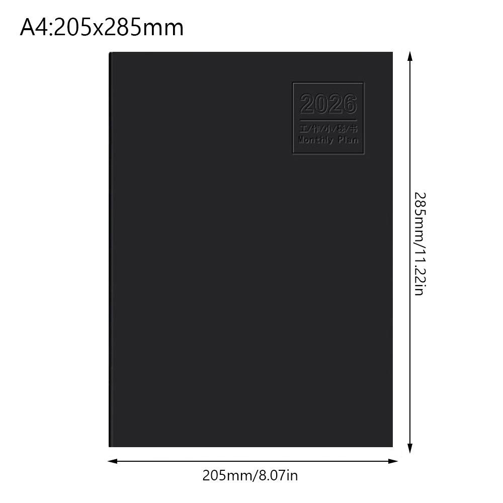 A4 A5 2026 Schedules Notebook 24 Sheets Learning Plan Planner Notebook Work Efficiency Life Check-in 2026 Calendar Planner