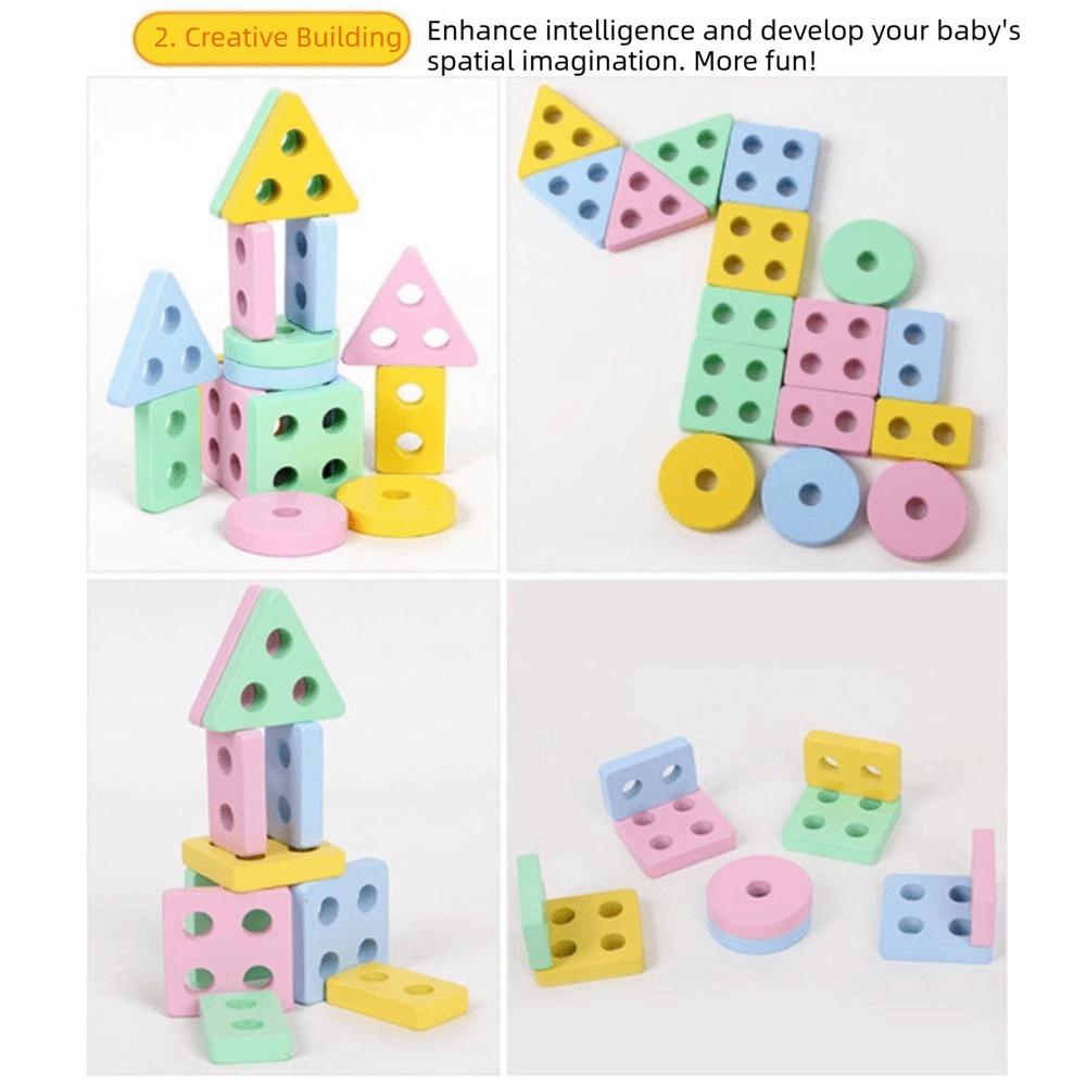 Shape Matching Recognition Shape Sorter Wooden Recognition Color Matching Puzzle Early Learning