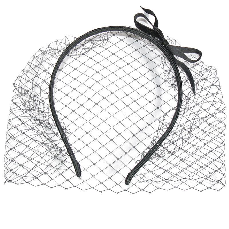 1PC Retro Veil Headband Bridal Headpiece Birdcage Fascinator Mesh Netted Headwear