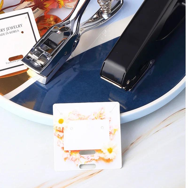 Fromthenon Badge ID Card Hole Puncher Oval Slot Punch Paper Cutter Planner Scrapbooking Tool Office Stationery School Supplies