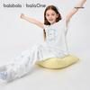 Balabala Girls' Summer Short Sleeve Pajama Set