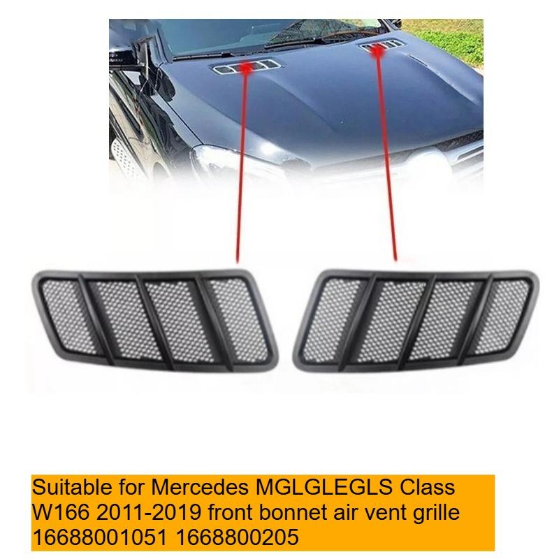 Für Mercedes Benz M GL GLS Klasse W166 Motorhaubenentlüftungsgitter Lufteinlass Haube 2011 2012 2013 2014 2015-2019
