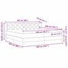 Box Spring Bed with Headboard Pink 200 x 200 cm Velvet