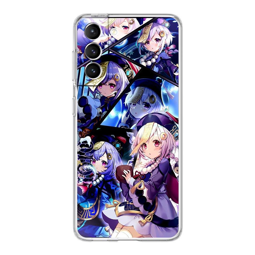 Etui na telefon dla Samsung Galaxy S24 Plus S23 S22 S21 S20 FE Ultra 5G S10 S10E S9 Miękkie Przezroczyste Etui Genshin impact ayato wanderer