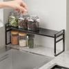 Double-Layer Expandable Cabinet Shelf Large Capacity Narrow Spice Rack  for Kitchen