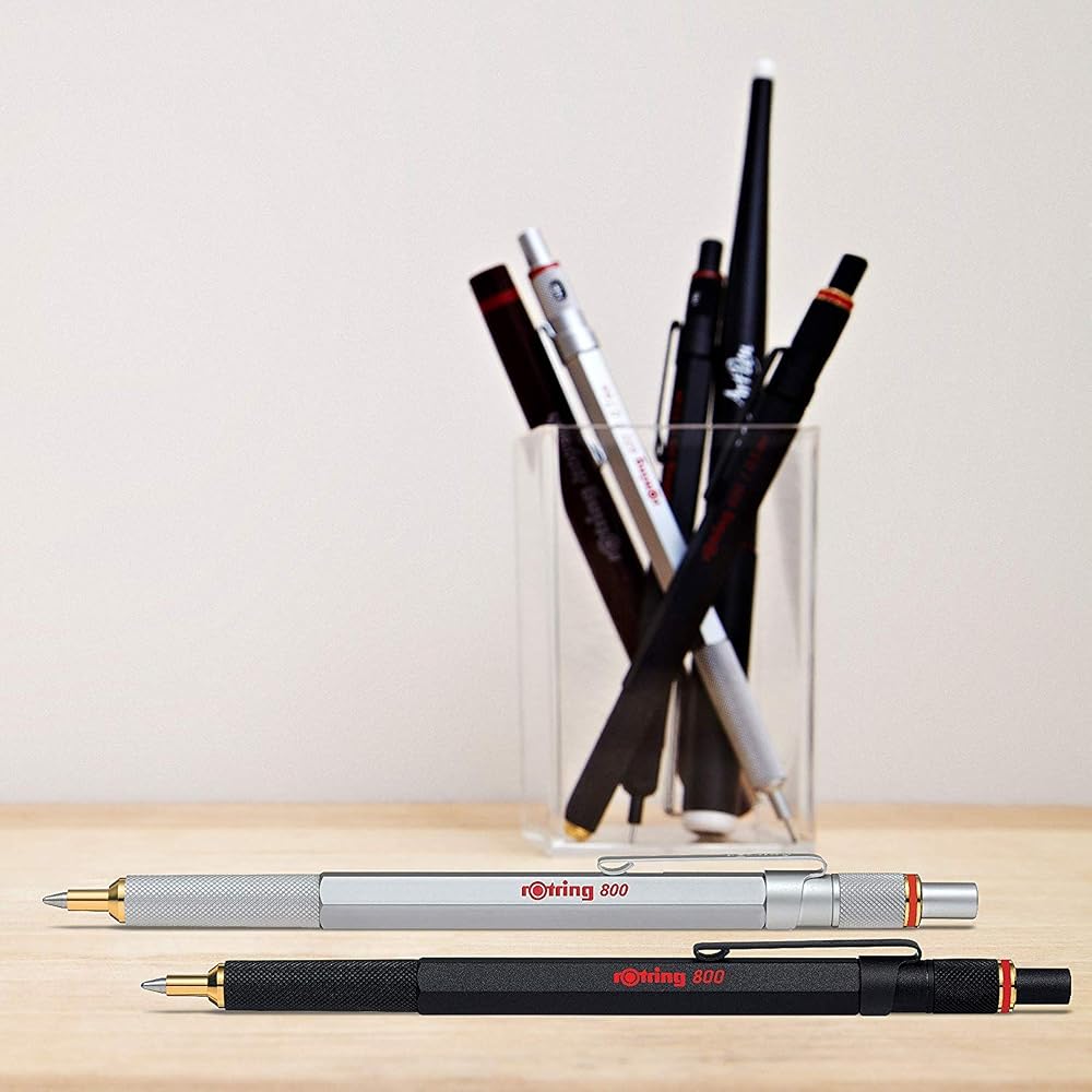 RotRing Rotling Ballpoint Pen, Oil Based, 800 Silver, 2032580, Regular Imported