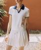 Over Golf Summer Essential Collared Ribbed Top (White)