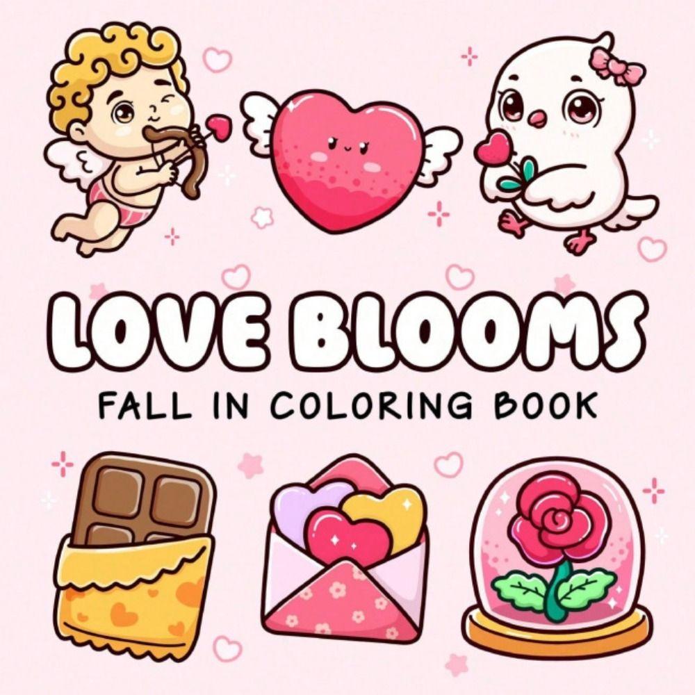 Educational Coloring Book Cartoon Doodles Book Cute Paperback  for Adults And Teens