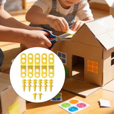 Cardboard Construction Tool Hinges Screws Early Educational Toys Handicrafts Supplies Kids Building