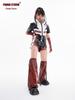 Trendy Jazz Dance Costume: Shiny Jacket and Pants Suit for Girls - Perfect for Street Dance Performances.