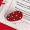 "Polka Dot Duckbill Clip: Simple, Versatile, Cute Hair Accessory for Bangs"