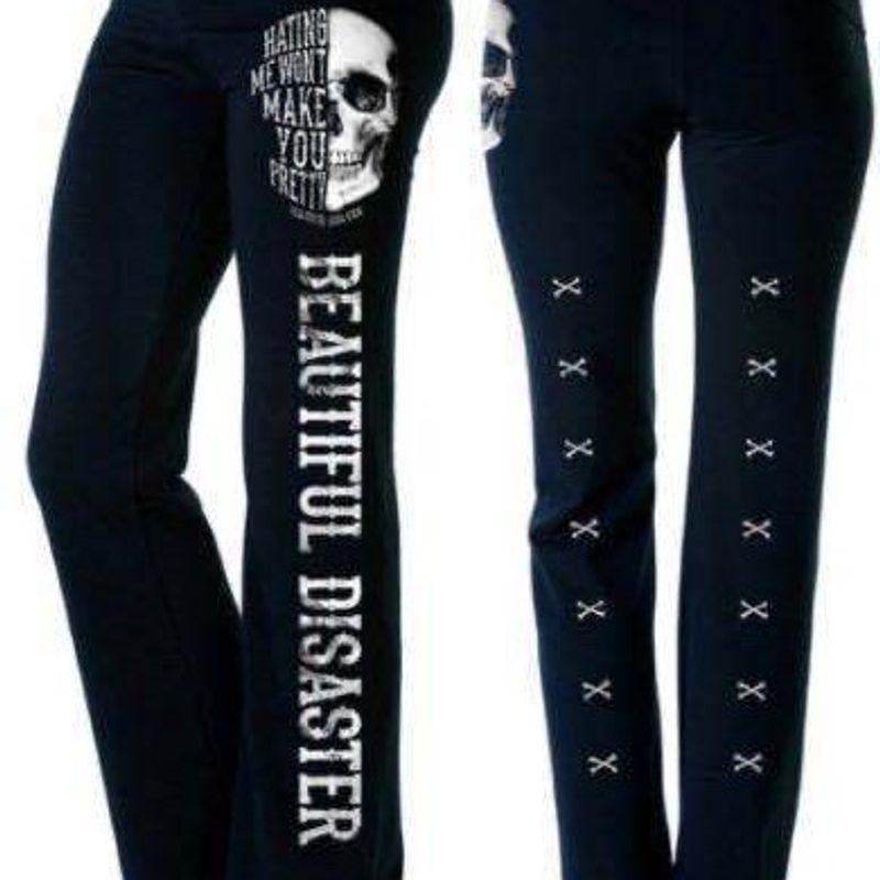 

and American Women s Clothing Print Casual Loose Straight Trousers Holiday Hot Sale Best Selling European and American Fall and Winter Punk Holiday 5 Black 3XL