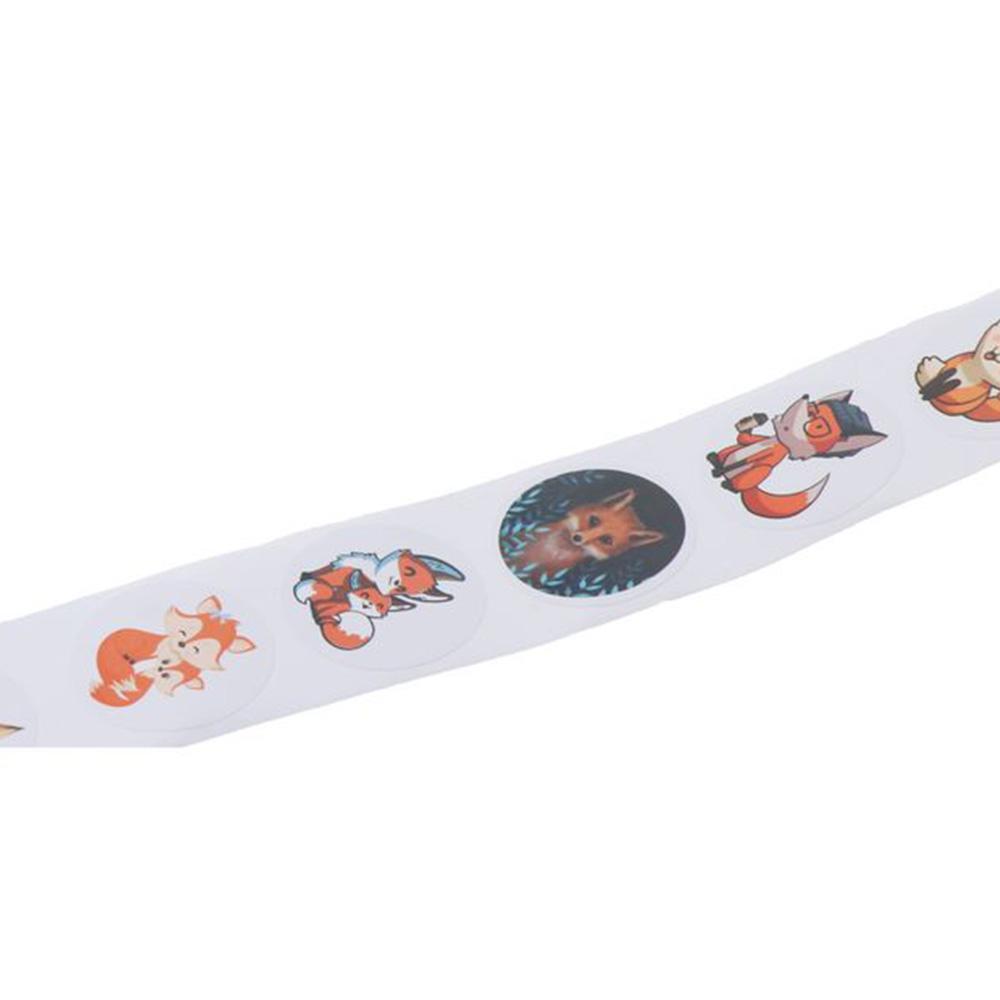 500Pcs Fox Stickers 0.92 Inch Reward Stickers for Party Decorations,Envelopes Card Label