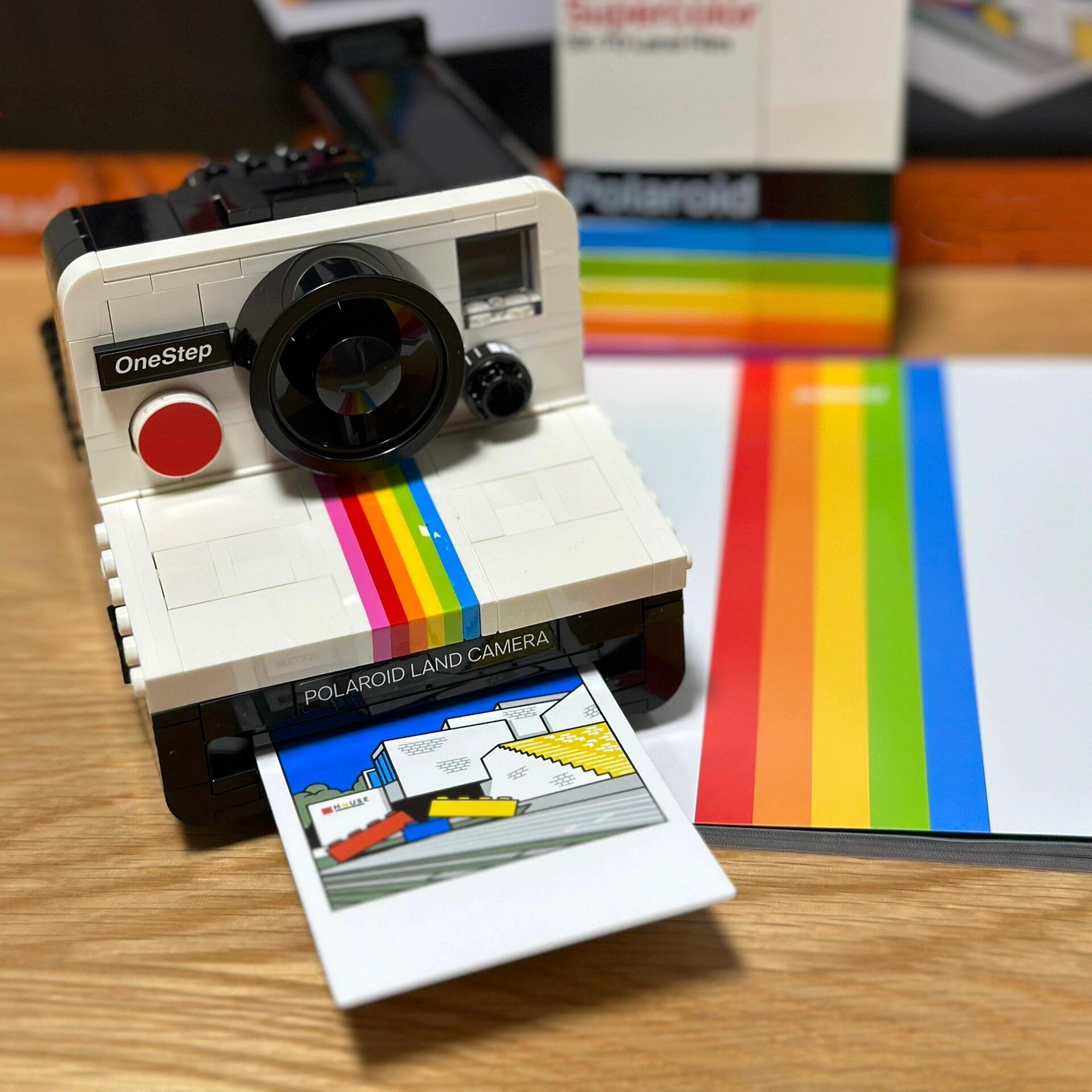 

516PCS IDEAS Series 21345 Polaroid Camera Коллекция для мужчин и женщин Винтажные строительные блоки Игрушки Подарки на день рождения NO BOX