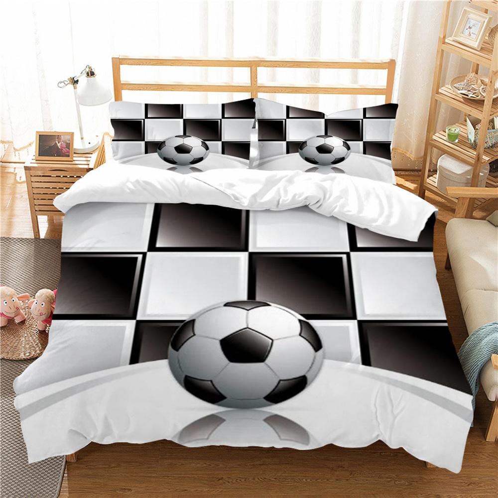 Football Bedding Cover Unique Design Home Bedspreads Polyester King Size Bedding Highly Duvet Cover Sets Soft Bed Sets