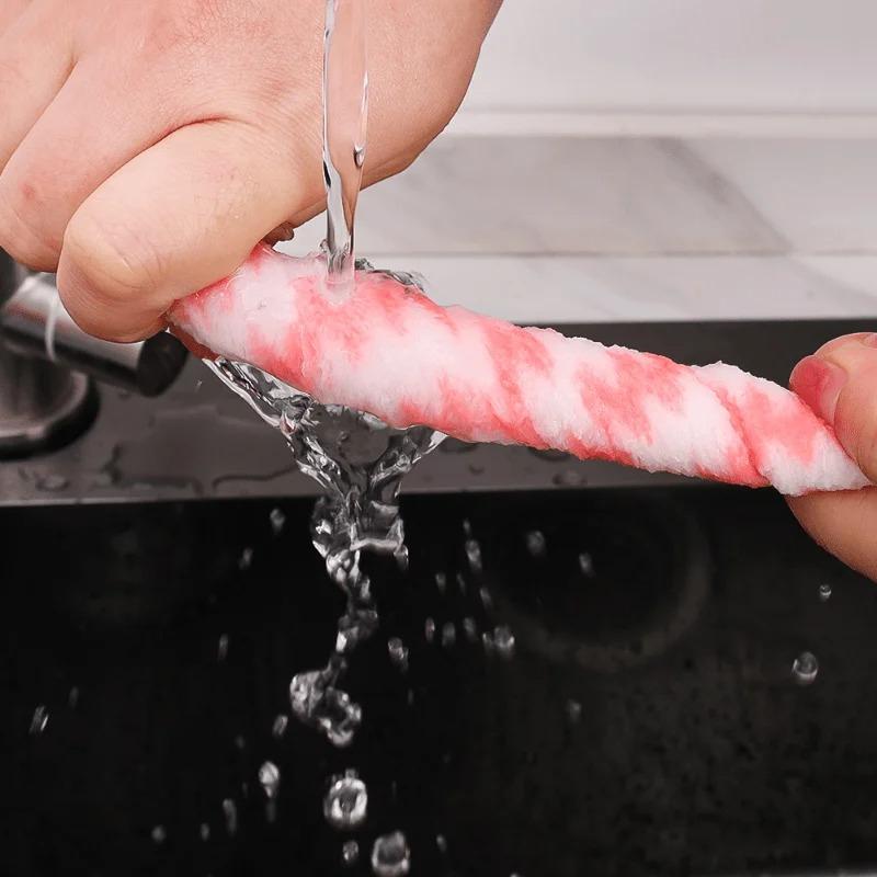 5/10pcs Kitchen Dishwashing Cloth Superfine Fiber Water Absorbent Cleaning Cloth Multipurpose Household Cleaning Tools Cloth